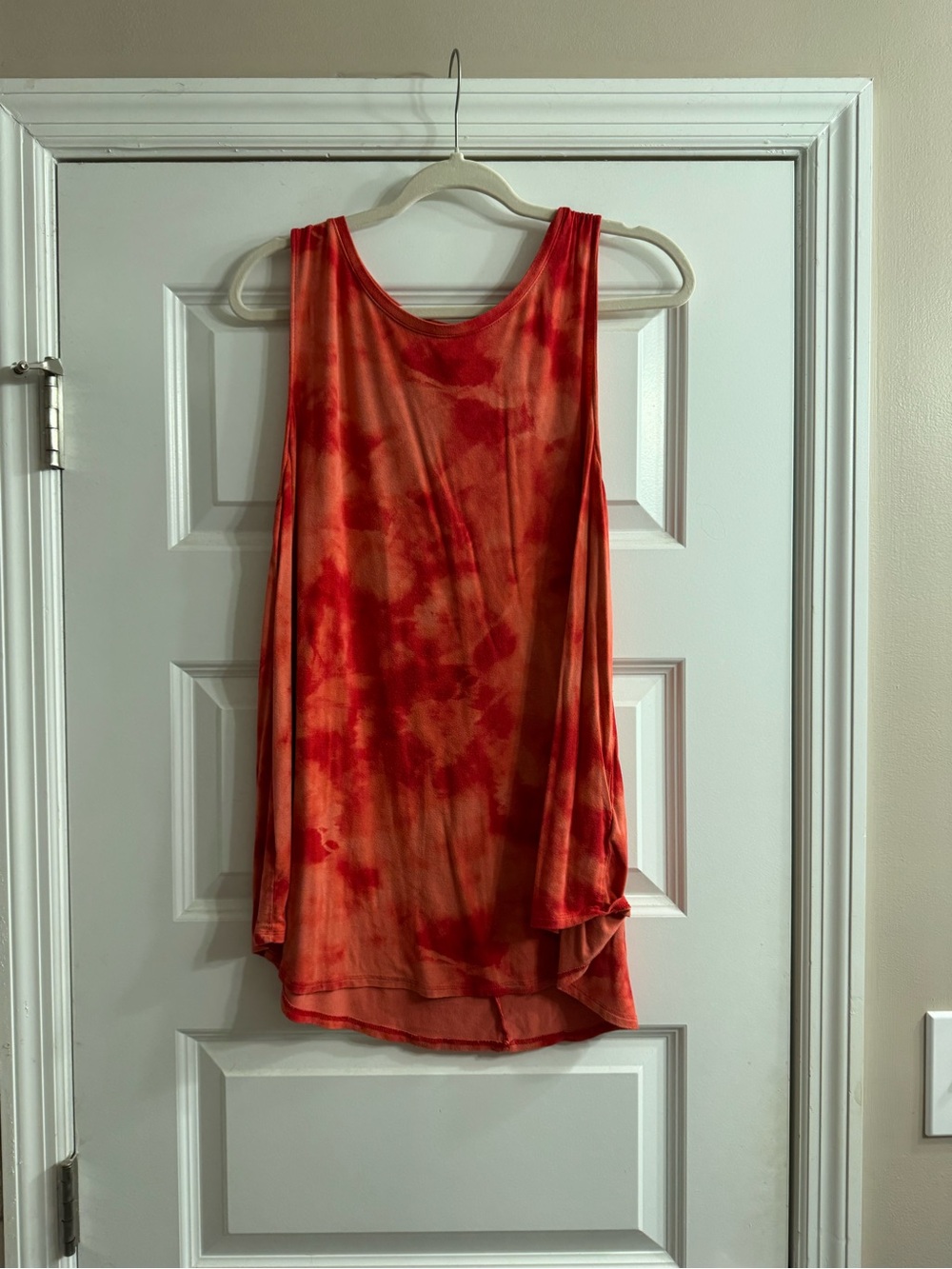 Old Navy Orange-Red Tie-Dye Tank Top
